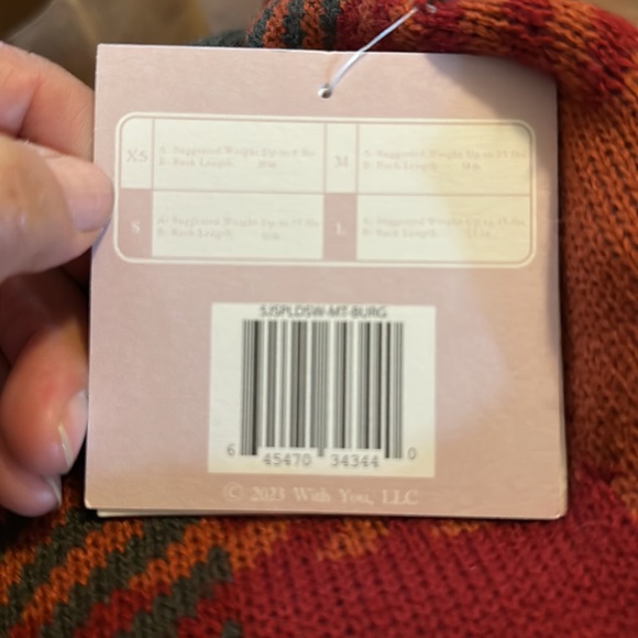 New with tags Jessica Simpson dog sweater M - Picture 5 of 5